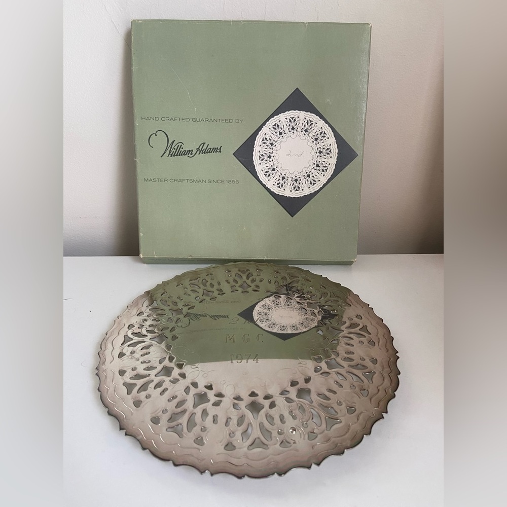 William Adams silver plated trivet